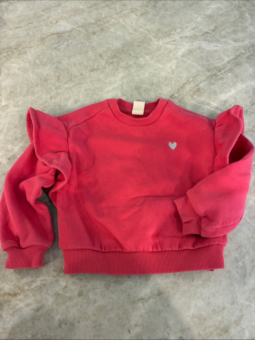 Tucker & Tate Pink Ruffle-Sleeve Sweatshirt